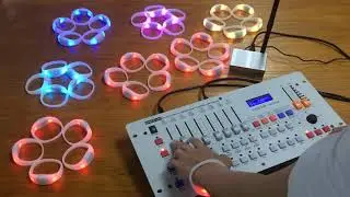 Remote control bracelets DMX wristbands