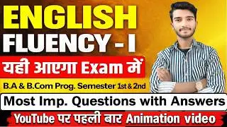 English Fluency 1: MOST IMP Question & Answer | BA & Bcom Programme 1st/2nd Semester #englishfluency