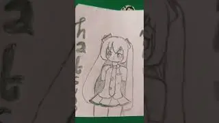 Hatsune Miku drawing hope you like it please subscribe 💜💜💜📈