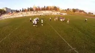 Dron Video   Kraljevo Royal Crowns 21 &ndash; 8 Sofia Bears  BAFL 2014