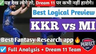 MI vs KOL Dream Team Prediction। KOL vs MI Dream Team Prediction। MI vs KKR। KKR vs MI। IPL 2022। MI