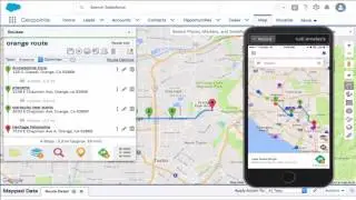 Creating a Route in the Salesforce Mobile App