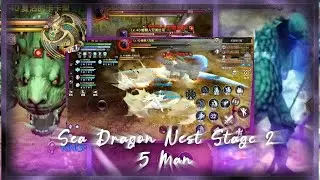 Sea Dragon Nest Stage 2 (5-Man) | Dragon Nest M Classic (Lunar Knight / Moonlord POV)