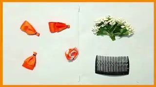 #hairclip | Diy Hair Comb Clip Handmade Make At Home New Craft Idea | #हेयरक्लिप , घर पर  कैसे बनाएं