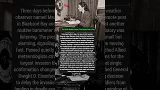 💔 The Quiet Weather Report That Helped Save D-Day