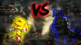 Sonic (JT) VS Godzilla (MUGEN Sprite Battle) Requested By @noahalcantar2431