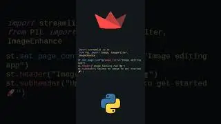 Image Editing app with Streamlit | Bit Of Code