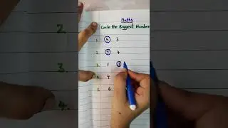 Circle the biggest number #shorts #short #ytshorts #youtubeshorts #trending #trendingshorts