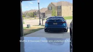 Giulia Quadrifoglio Muffler & Resonator delete