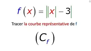 COURBE REPRESENTATIVE D UNE FONCTION DEFINIE PAR LA VALEUR ABSOLUE