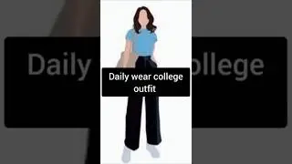 Daily wear college outfit | stylish college outfits #collegewear #collegestyle #collegefashion