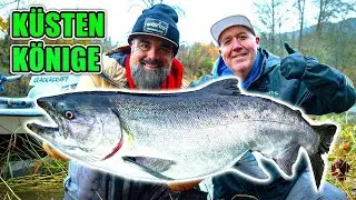 Extremer Nervenkitzel: Wir angeln im scheinbar unmöglichen Wasser auf wilde Küsten-Chinook-Lachse!