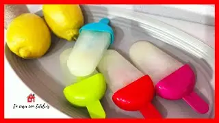 😋 Polos de hielo de limón🍋 Sin Azúcar