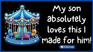 #111 Resin Art - Easy DIY Carousel Night Light @Paint Some Way #resinforbeginners #resinart