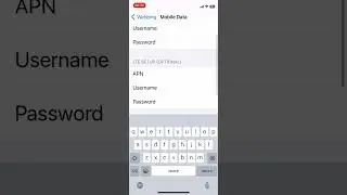 Configure APN on Apple iPhone