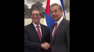 Chinese Foreign Minister Wang Yi meets his Cuban counterpart in Beijing