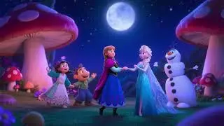Elsa and Mushroom Moonlight Dance 3 ❄️👑🍄🌙 | Magical Kids Song & Adventure