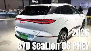 2026 BYD SeaLion 06 DM-i PHEV FirstLook Walkaround&mdash;Shanghai Auto Show 2025 | 4K