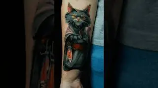 Кот, который купил рыбов 🐟 #cattattoo #tattooartist #tattoos #tattooart #artist