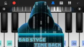 Bad style time back | Easy piano |