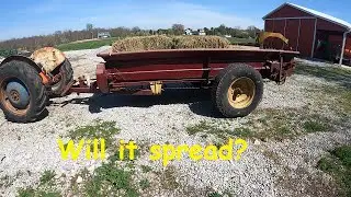 Fixing up the manure spreader