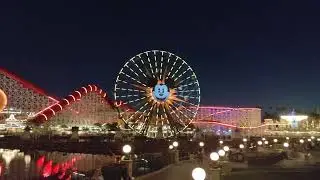Pixar Pier at night