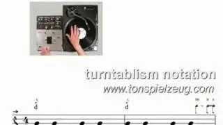 Turntablism Notation - Beatcutting (E1)