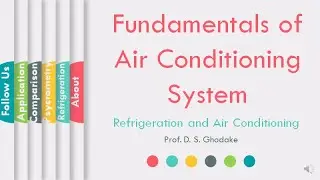 What is Psychrometry | Air Conditioning | RAC | ProfDSGhodake | L16 | LLAGT #LLAGT