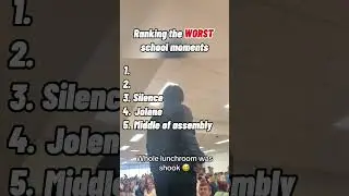 Ranking the worst school moments #shorts