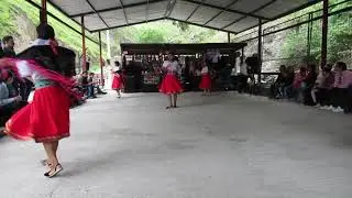 By Devils nose Train from Alausi to Sibambe.  The central Andes, Sibambe dance group, June 2019