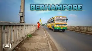 Baharampur Bridge - Berhampore City Walking Tour Murshidabad  India - 4K City Video