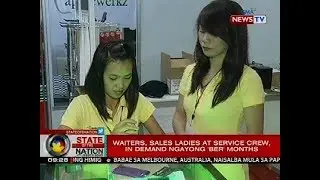 Waiters, sales ladies at service crew, in demand ngayong 'ber' months
