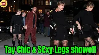 Taylor Swift Show off Her Chick S&euro;XY LEGS on Date on N2 NYC date Night with Travis Kelce!