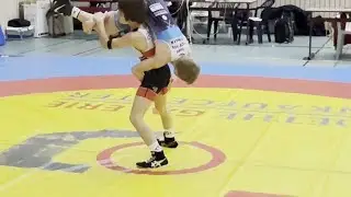Wrestling / Ringen,  Sparkassenpokal Jena 2025, Freestyle, U12, 34 kg, Jerznukaev - Fricke