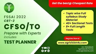 FSSAI CFSO/TO CBT-2 Exam Preparation||Full Syllabus|Mock Tests||MCQ Series||#fssaicbt2||Detail||2022