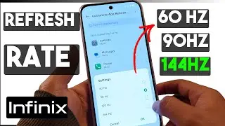 How to Change Screen Refresh Rate in Infinix Hot 60 Pro | Enable 144Hz