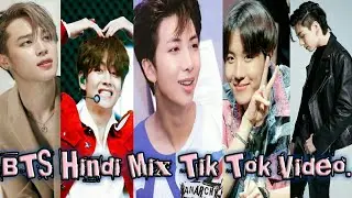 BTS Tik Tok Video.🔥#Bts Hindi Mix TikTok video. 🔥 Bts tik tok compilation video 😍. Kusu_Pari .