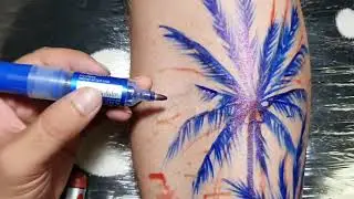 He decided to get his Lockdown Tattoo Beach Theme Palawan