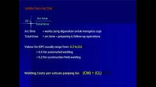 Welding cost calculation