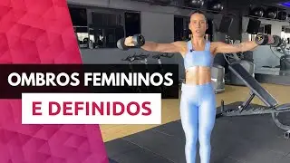 Ombros femininos e definidos com a elevação lateral