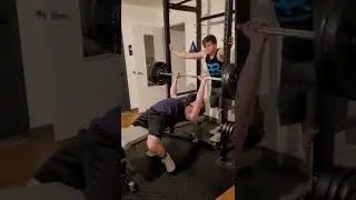 16 year old benches 225 for the first time