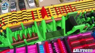 multiful inflatable obstacle course assault runing course