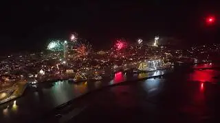 Jaarwisseling 2026 op Terschelling vanuit de lucht | Omroep Lennard