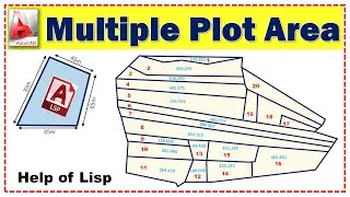 Multiple Plot Area by One Command | Multiple Boundary | area in just one command with lisp | toplisp