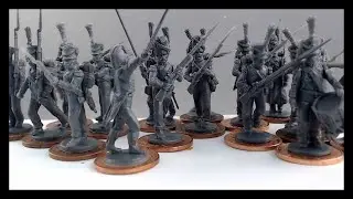 Brief follow up to the Perry Skirmish in a Box.  The French half,   (Well Neuchatel Battalion)