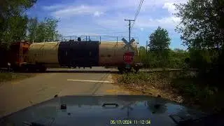 #R-108 ~ CSX Train #L066 at Mast Road Merrimack, NH