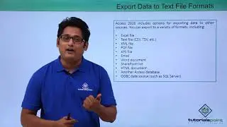 MS Access 2016 - Export Data to Text File Formats