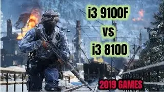 Core i3 9100F vs Core i3 8100 New games 2019