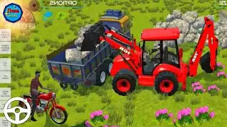 🔥Drive JCB loading Rock Stone on Dumper #2 #pickup