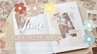 🍑 June 2023 | Plan with me | Bullet Journal Setup - Beach, travel and fruits  🍋